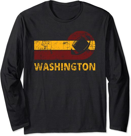 Vintage Washington Football - DC Sports Team And Fans Long Sleeve