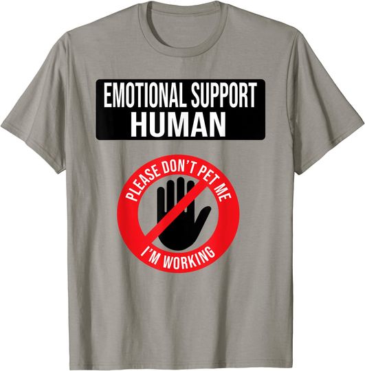 Emotional Support Human Halloween Costume Do Not Pet Me T-Shirt