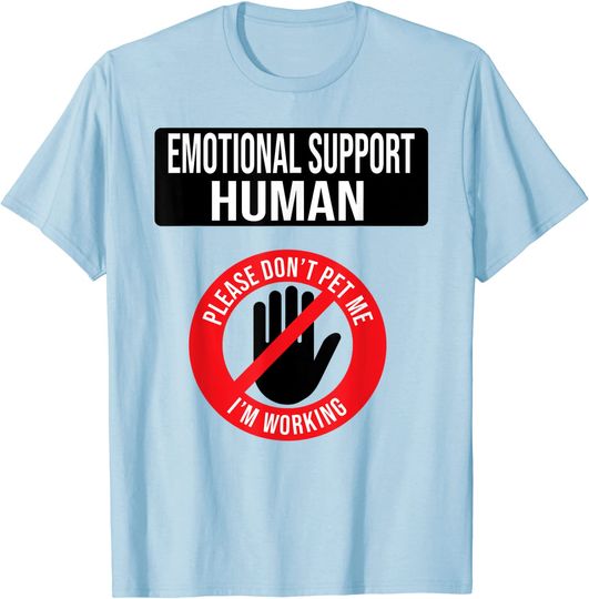 Emotional Support Human Halloween Costume Do Not Pet Me T-Shirt