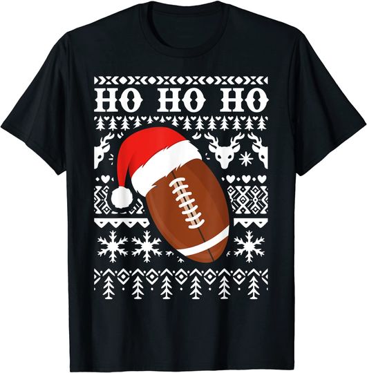 American Football Ugly Christmas Sweater T-Shirt