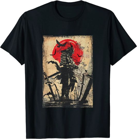 Samurai Warrior Bushido  Code Japanese Swordsmen T-Shirt