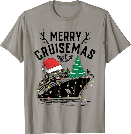 Merry Cruisemas Cruise Ship Family Christmas Xmas Funny T-Shirt