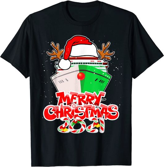 Merry Cruisemas Funny Cruise Ship Family Christmas 2021 T-Shirt