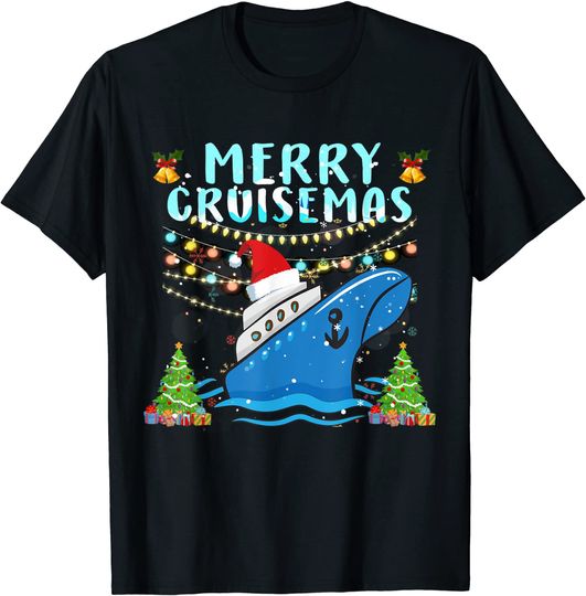 Mens Merry Cruisemas Cruise Christmas 2021 Funny Boat Trip T-Shirt
