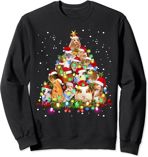 Guinea Pig Christmas Tree Ornament Decor Gift Cute Sweatshirt