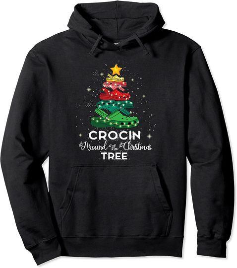 Crocin around the christmas tree Funny Xmas 2020 Gift Pullover Hoodie