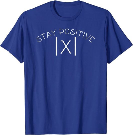 Stay Positive Math Teacher Dad Joke Gift T-Shirt