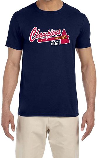 Navy Atlanta Champions Logo T-Shirt