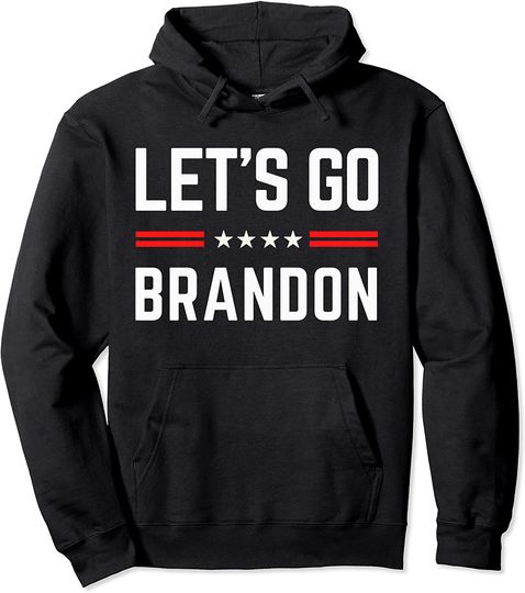 Let’s Go Brandon Conservative US Flag Merica Gift Pullover Hoodie