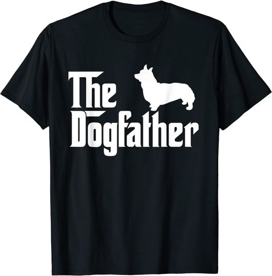 Mens Funny The Dogfather T Shirt | Gift T Shirt For Corgi Lovers