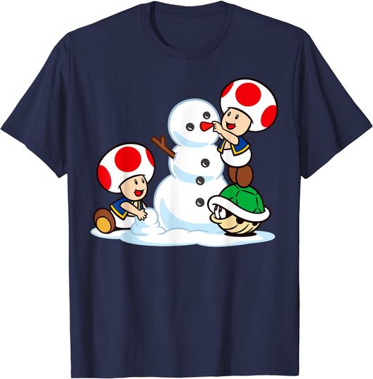Super Mario Toad Snow Man T-Shirt