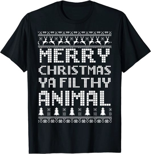 Merry Christmas Y.a F.i.l.t.h.y Animal Christmas T-Shirt
