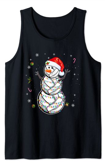 Volleyball For Christmas Snowman Volleyball Tank Top