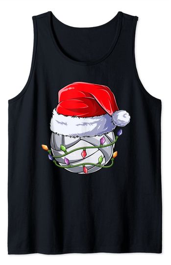 Volleyball Christmas Boy Apparel Santa Tank Top