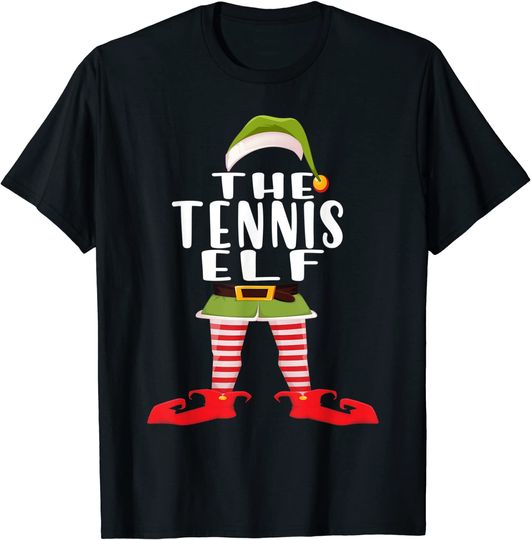 Tennis Elf Family Matching Christmas T-Shirt