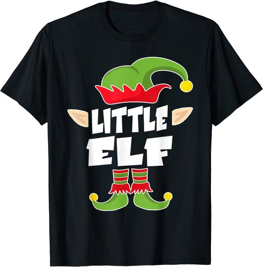 Little Elf Squad Shirt Kids Christmas Elf Costume T-Shirt