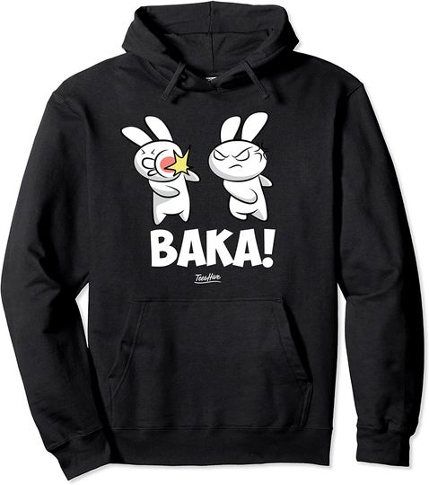 Funny Japanese Manga Lover Gift for Otaku: Baka Anime Themed Pullover Hoodie