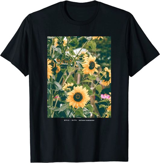 Floral Sunflower Streetwear Aesthetic Fashion Graphic T-Shirt