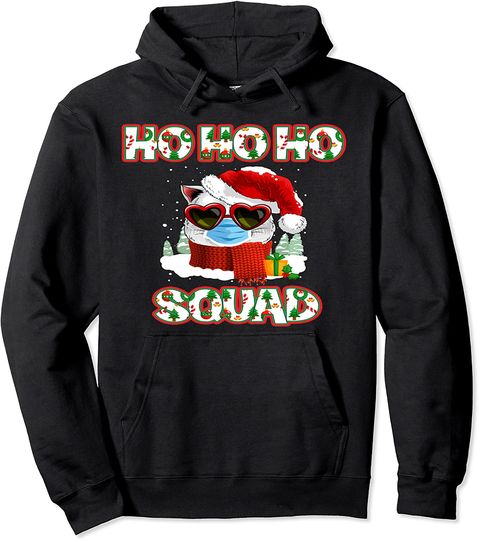 Christmas HoHoHo Squad Santa Family Pullover Hoodie