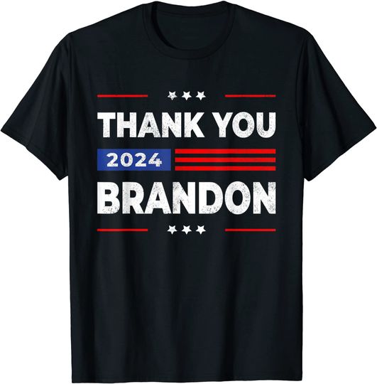 Thank You Brandon Vintage American Flag T-Shirt