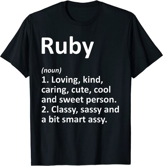RUBY Definition Birthday Gift Idea T-Shirt