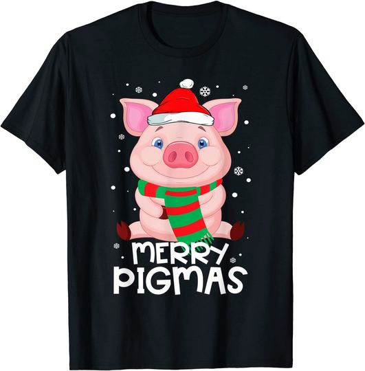 Merry Pigmas Funny Pig Merry Christmas T-Shirt