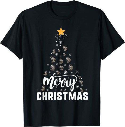 Raccoon Merry Christmas Tree Family Xmas Holidays Gift T-Shirt