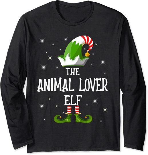 The Animal Lover Elf Family Matching Group Christmas Long Sleeve