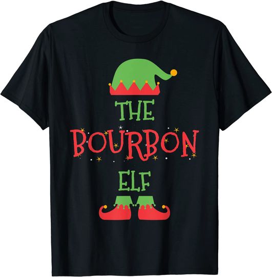 The Bourbon Elf Christmas Family Matching Group T-Shirt