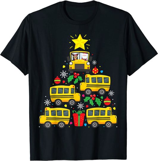 Funny School Bus Driver Christmas Tree Shirt Ornament Decor