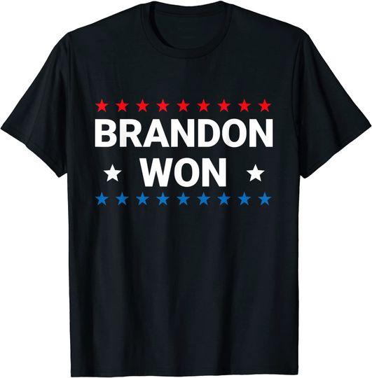 Thank You Brandon Lets go Branden US Flag T-Shirt
