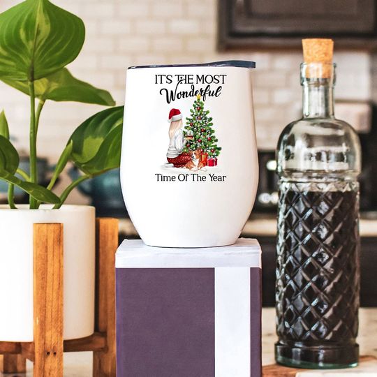 It's The Most Wonderful Time Of The Year Tumbler, Merry Christmas Tumbler, Happy New Year Tumbler 12oz