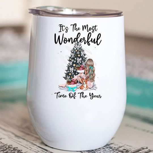It's The Most Wonderful Time Of The Year Tumbler, Merry Christmas Tumbler 12oz