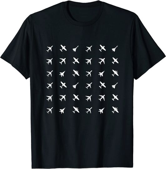 Pilot Aircraft Mechanic Different Kinds Of Planes Airplane T-Shirt