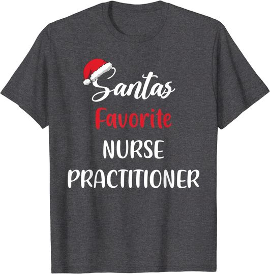 Santa's Favorite Nurse Practitioner Christmas T-Shirt