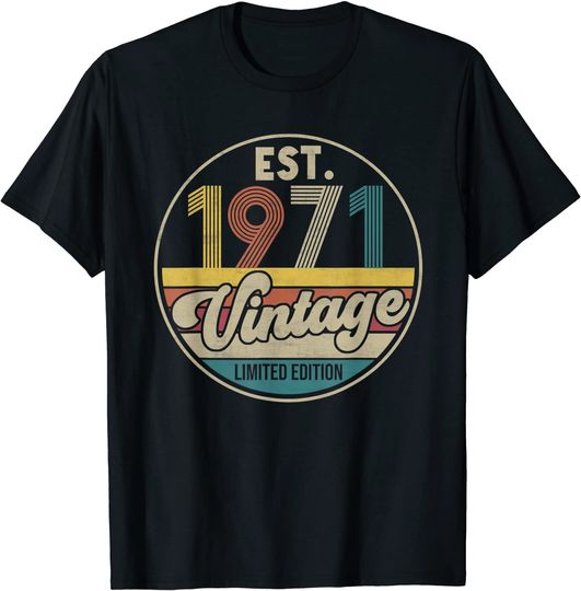 Est. 1971 Vintage 1971 Limited Edition 50th Birthday T-Shirt