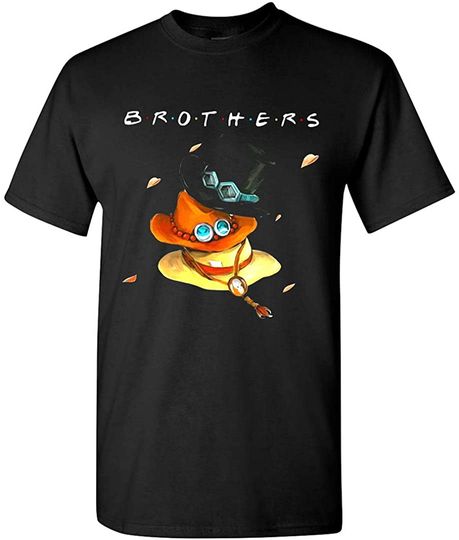 Friends Brothers One Piece Hats Luffy Ace and Sabo T-Shirt