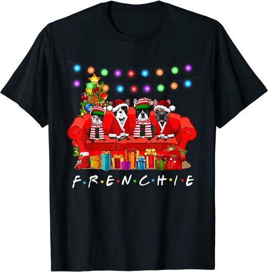 Christmas French Bulldog Friends T-Shirt