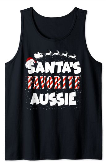 Santa's Favorite Aussie Christmas Tank Top