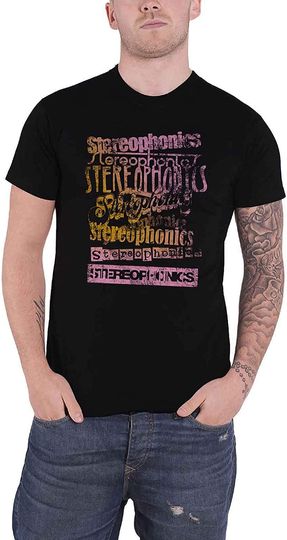 Stereophonics Logos Distressed Band T-Shirt