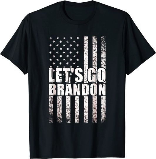 Let’s Go Brandon Vintage American Flag T-Shirt
