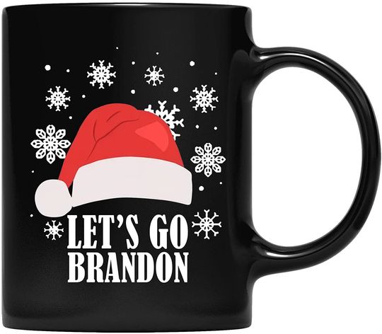 Santa Let’s Go Brandon Christmas Mug