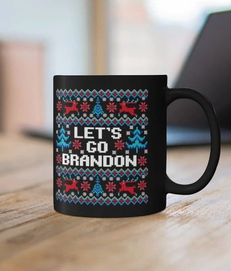 Let's Go Brandon Ugly Christmas Sweater Mug