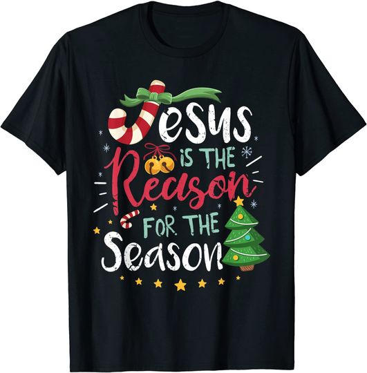 Christian Jesus The Reason Christmas Stocking Stuffer Gift T-Shirt