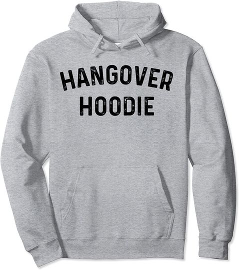 Hangover and Recovery Threads Hangover Hoodie ,Grey ,Small