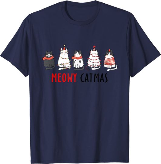 Cat Xmas Meowy Catmas Christmas T-Shirt