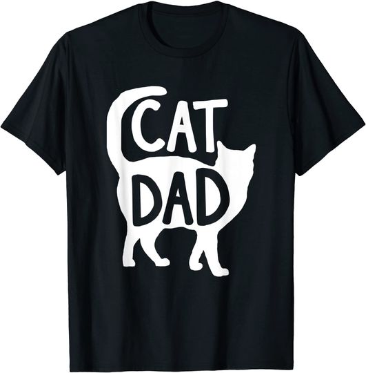 Best Cat Dad Fathers Day Men Kitty Daddy Papa Christmas Gift T-Shirt