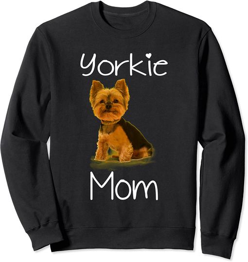 Cute Yorkie Mom Dog Long Sleeve