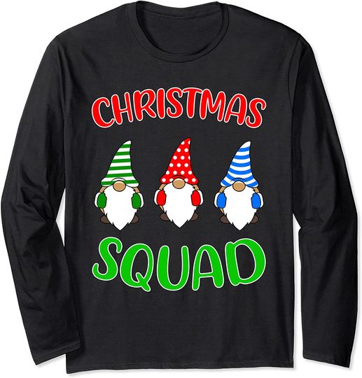Gnome Christmas squad Matching Family Pajamas Long Sleeve T-Shirt
