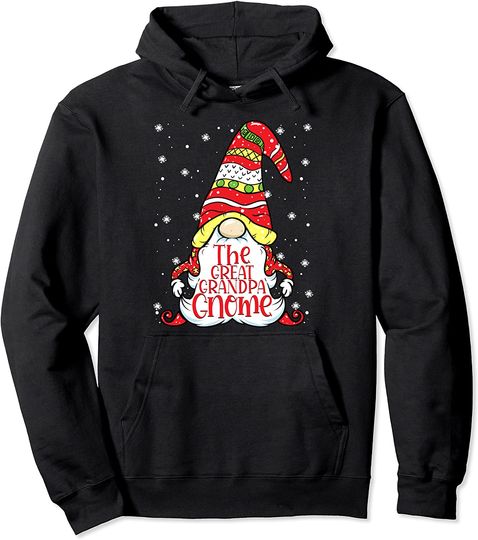Matching Family Funny The Great Grandpa Gnome Christmas Pullover Hoodie